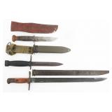 WWII - COLD WAR US, JAPANESE BAYONETS & MkI KNIFE