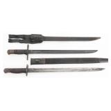 JAPANESE LATE WAR TYPE 30 & UK P1907 BAYONETS