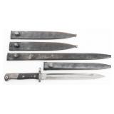CHILEAN M1895 BAYONET & GERMAN EXPORT SCABBARDS