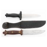 MODERN SCUBAPRO DIVE KNIFE & CIVILIAN BOWIE KNIFE