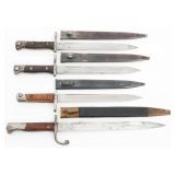 AUSTRIAN & GERMAN EXPORT M1895 & M1908 BAYONETS