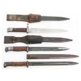19th C - WWII GERMAN K98, CHILEAN & CZECH BAYONETS
