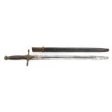 PAHLAVI ERA IRANIAN SHORT SWORD WITH SCABBARD