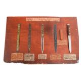 WWII EK COMMANDO KNIFE DEVELOPMENT DISPLAY BOARD