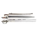 MODERN REENACTOR PRUSSIAN, RUSSIAN & RAPIER SWORDS