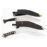 MODERN INDIAN & NEPALESE GURKHA KUKRI KNIVES