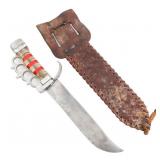 WWII THEATER MADE KNUCKLE DUSTER BOWIE KNIFE