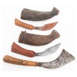 SOUTHEAST ASIAN PANABAS & KARAMBITS WITH SCABBARDS