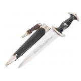 WWII GERMAN RZM MODEL 1933 SS EM DRESS DAGGER