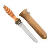 WWII US NAVY MARK V DIVE KNIFE WITH SCABBARD