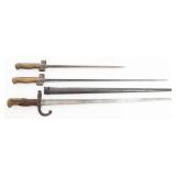 FRENCH M1874 GRAS & M1886 LEBEL BAYONETS
