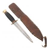 WWII SHEFFIELD MADE US FIGHTING KNIFE WITH SHEATH