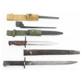 UK BAYONETS - NO 5 JUNGLE CARBINE, SPIKE, & INDIAN