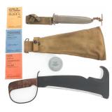 WWII US ARMY WOODMAN'S PAL MACHETE & USM8 SCABBARD
