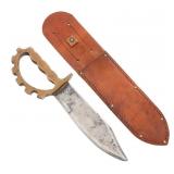 WWII AUSTRALIAN MADE US RANGER SMALL KNUCKLE KNIFE