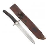 WWII CUSTOM FIGHTING KNIFE WITH CIVIL WAR BLADE