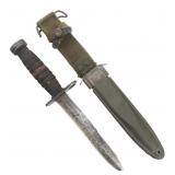 WWII US M4 BAYONET by UTICA WITH SCABBARD