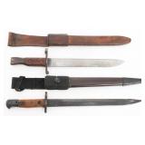 WWI - WWII US P1908 ROSS & INDIAN NO. 1 BAYONETS