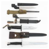 COLD WAR EAST GERMAN, SWISS & UK BAYONETS