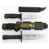 LATE 20TH C. M9 PHROBIS III & AKM BAYONETS