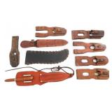 WWII JAPANESE TYPE 30 FROGS & KNIFE SHEATHS