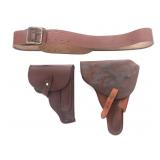 WWII GERMANY PPK AND P08 PISTOL HOLSTERS
