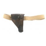 WWII BERETTA MODEL 1934 PISTOL HOLSTER & BELT