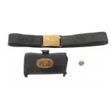 US INDIAN WARS M1874 CARTRIDGE BOX, BELT, & BUCKLE