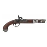 US NORTH MODEL 1816 .54 CALIBER CONVERSION PISTOL