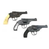 IVER JOHNSON AND H&R TOP BREAK .38 CAL REVOLVERS
