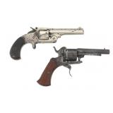 S&W MODEL 1 1/2 & GERMAN PIN FIRE 7.65mm REVOLVERS