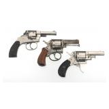 BRITISH BULL DOG & XLS .32 CALIBER REVOLVERS