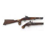 PERCUSSION AND FLINTLOCK .68 CALIBER PISTOLS