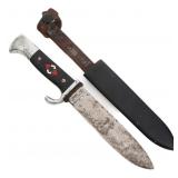 WWII GERMAN HITLER YOUTH KNIFE by RZM M7/12