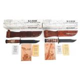 COLD WAR USMC KA-BAR MkII FIGHTING KNIVES