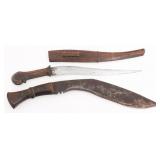 SOUTH ASIAN KUKRI & PESH KABZ DAGGER