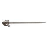 LATE 18th C. SCOTTISH BASKET HILT BROADSWORD