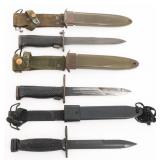 COLD WAR US M5A1, M6 & M7 BAYONETS