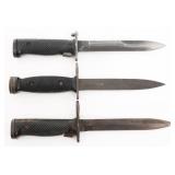 COLD WAR US M4, M5A1 & M6 BAYONETS