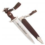 WWII GERMAN SA MIRROR MOTTO DRESS DAGGER - MERTEN