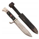 WWII GERMAN HITLER YOUTH KNIFE - MOTTO