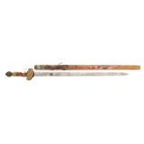 WWII US PACIFIC THEATER MADE SWORD WITH SCABBARD
