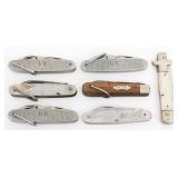 20TH C. US TL-29, CAMILLUS, CIVILIAN POCKET KNIVES
