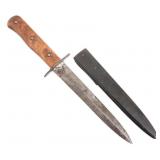 IMPERIAL GERMAN BOOT KNIFE & STEEL SCABBARD