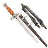 WWII GERMAN NAMED 2nd MODEL LUFTWAFFE DAGGER - SMF