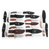 FIXED BLADE HUNTING & SKINNING KNIVES WITH SHEATHS