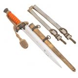 WWII GERMAN HEER M35 GENERAL DAGGER WITH SCABBARD