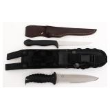CRKT 360 & GERBER COHO KNIVES WITH SCABBARDS