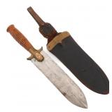 US SPRINGFIELD MODEL 1880 HUNTING KNIFE