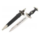 WWII GERMAN MODEL 1933 SS EM DRESS DAGGER by BOKER